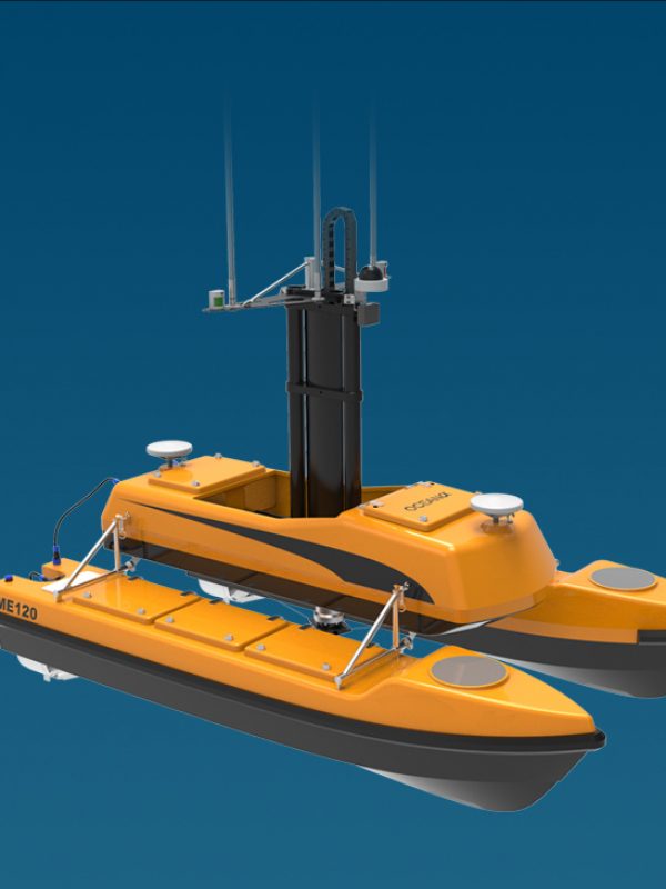 Convertible catamaran USV platform for hydrographic survey